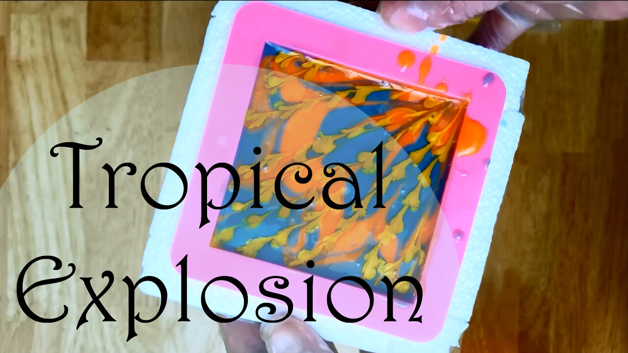 Tropical Explosion! Watch me make this beautiful soap! - Vegan Soap - Cabbage Patch Soap