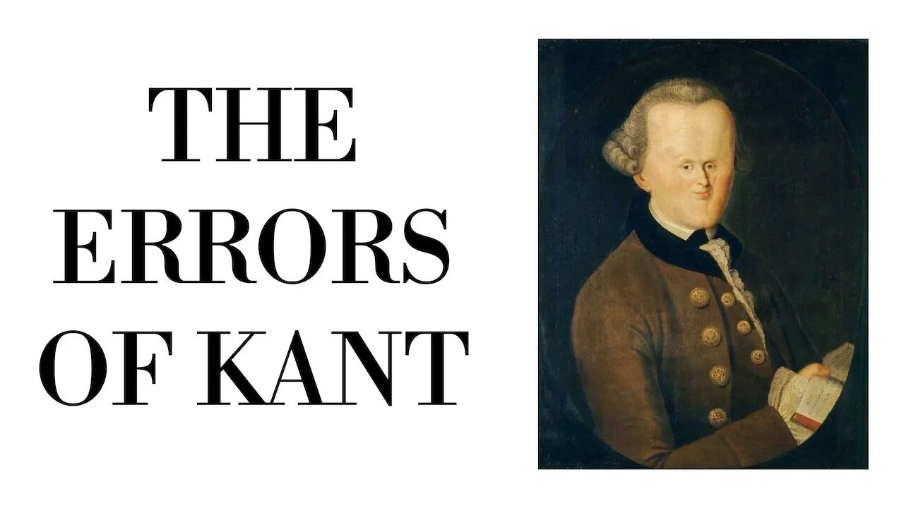 The Philosophical Errors of Immanuel Kant (Most Rev. Donald J. Sanborn)