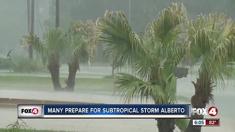 Floridians prepare for Alberto