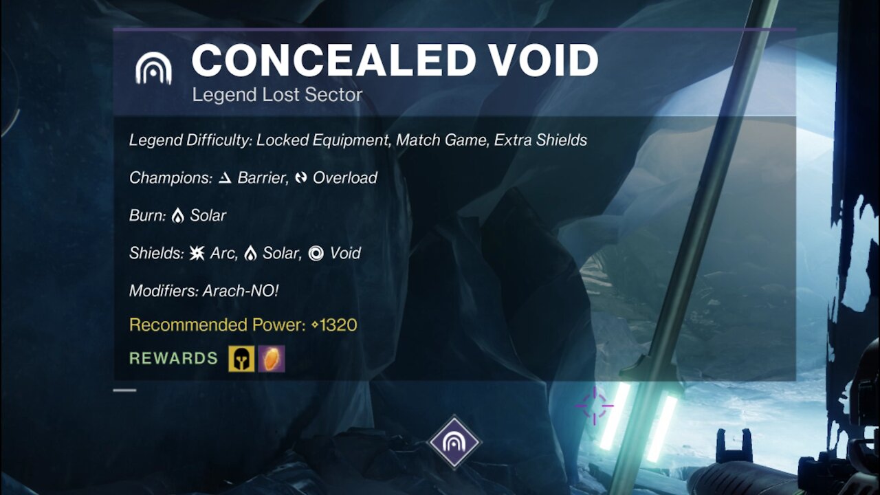 Destiny 2 Legend Lost Sector: Europa - Concealed Void 10-4-21