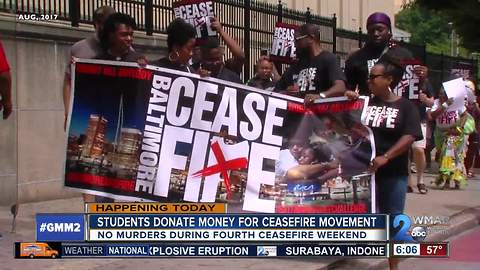 Local students raise money for ceasefire movement