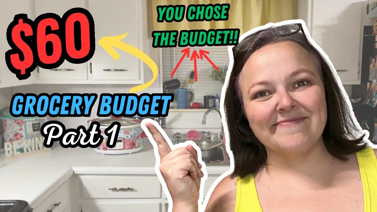 Part 1- YOU Chose My Budget || $60 For One Week of Groceries || Shop With Me & Haul