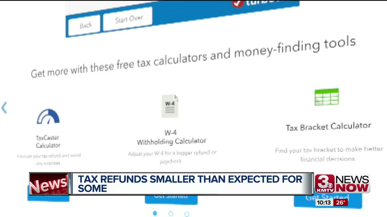 Tax Refunds smaller than expected