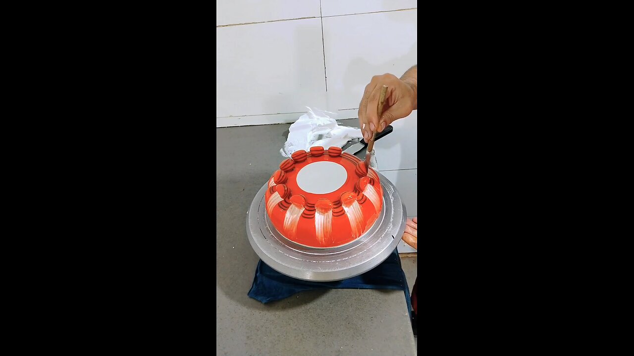 RED JELLY CAKE DECORATION RECIPE🎂 #shortsfeed #shortvideo #shorts #trending #ytshorts