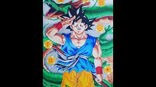 dragon ball z goku art lucas 1