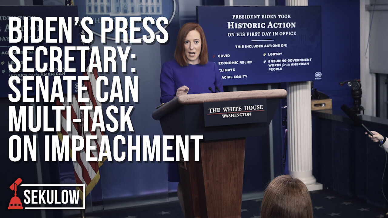 Biden's Press Secretary: Senate Can Multi-Task on Impeachment