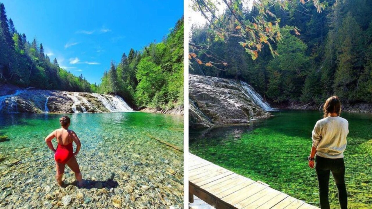 Cette chute à l'eau turquoise rouvre bientôt en Gaspésie et voici ce que tu dois savoir