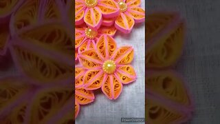 🌼 Beautiful 3D Paper Quilling flowers | ත්‍රිමාණ පේපර් කුවිලින් මල් 🌼@chcreation moratuwa
