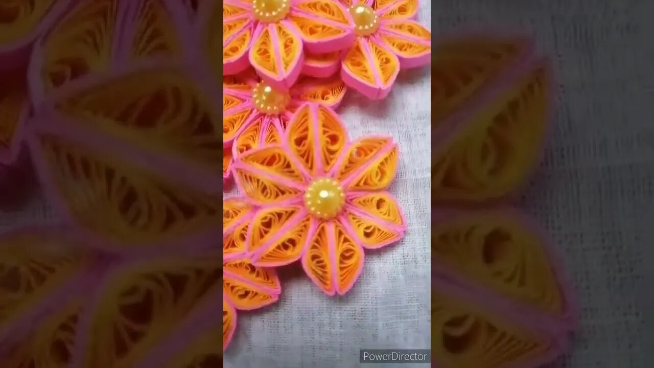 🌼 Beautiful 3D Paper Quilling flowers | ත්‍රිමාණ පේපර් කුවිලින් මල් 🌼@chcreation moratuwa