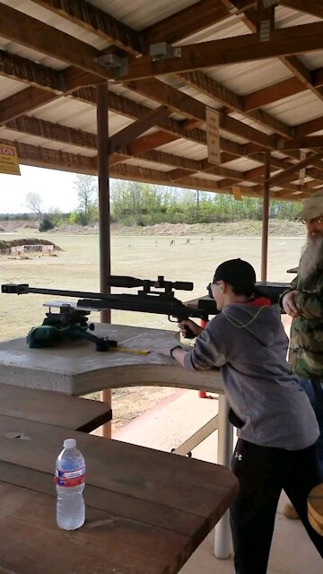 13 Year Old Shoots a 50 CALIBER BMG