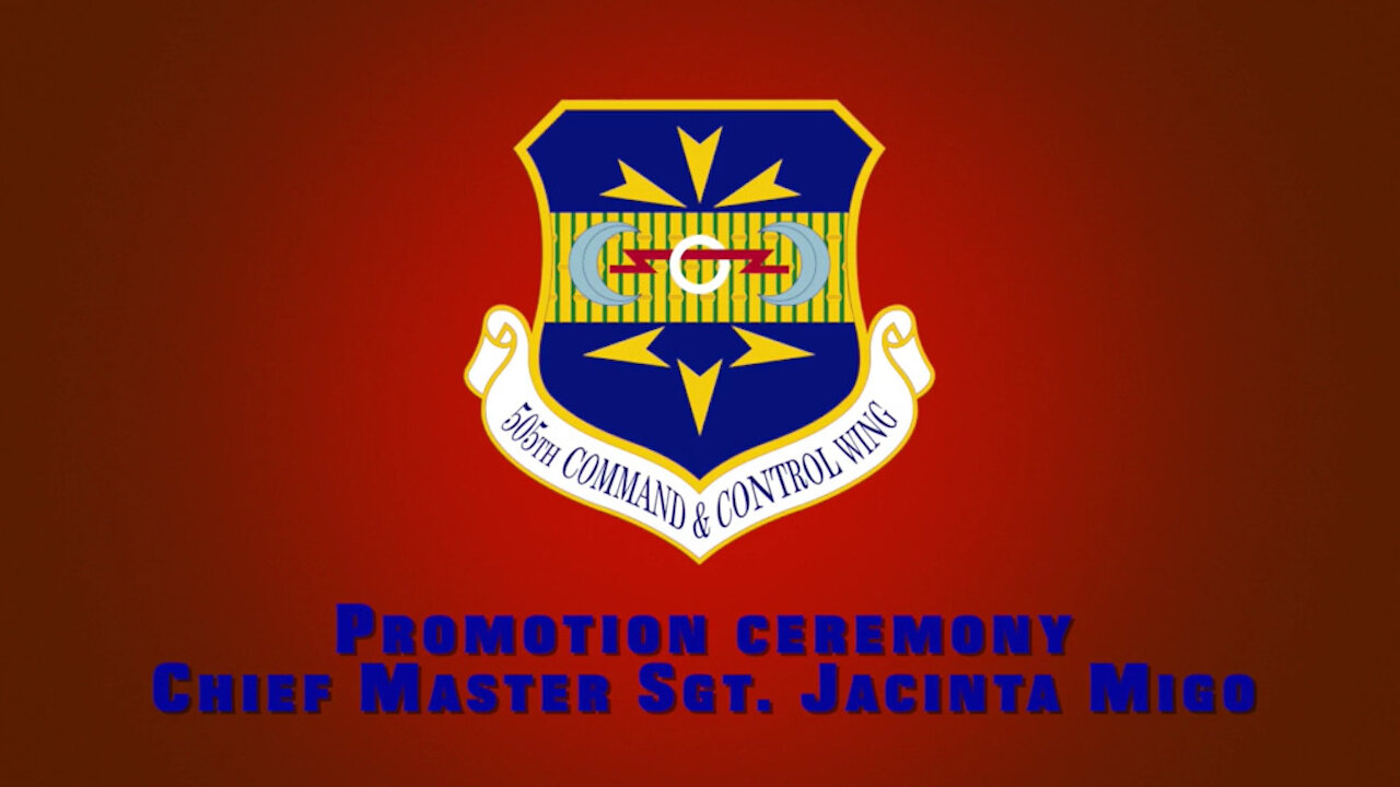 Chief Master Sergeant Jacinta Migo's Promotion Ceremony