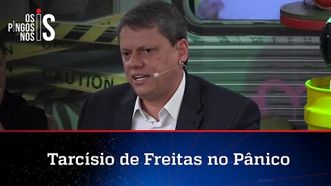 No Pânico, Tarcísio nega alinhamento com Lula e anuncia Guedes como conselheiro