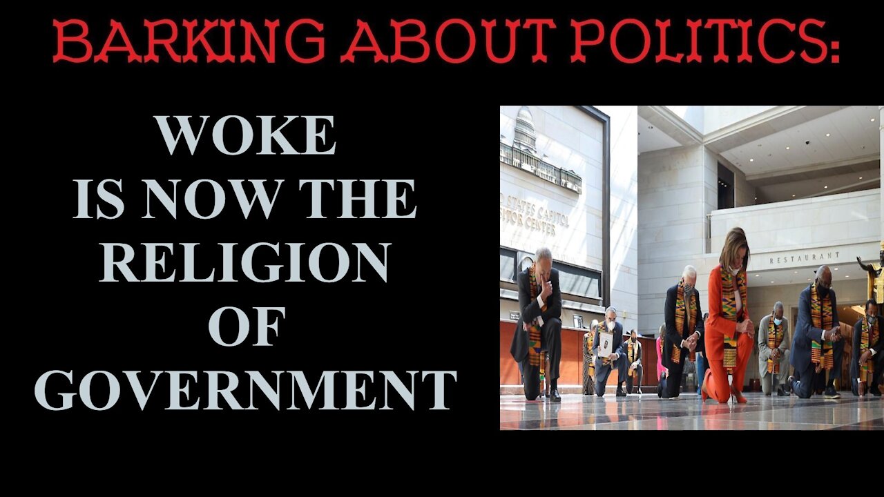 Barking About Politics: Woke Is Now The Religion Of The Government