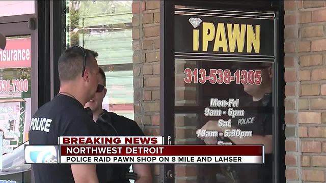 FBI raids pawn shop in northwest Detroit