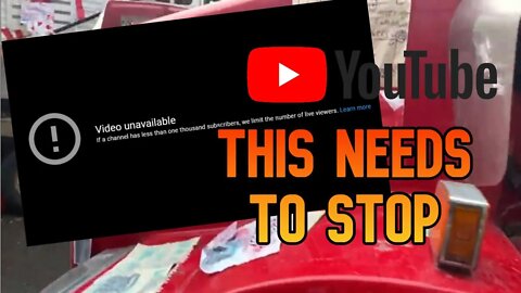 Youtube SNEAKY Way To Keep Creators Down