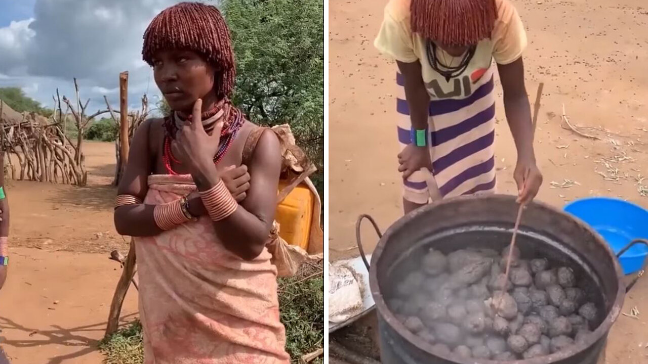😲😲Why does this tribe wear something on their mouths😲😲