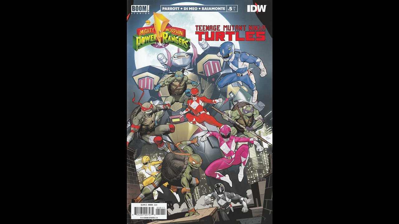 Mighty Morphin' Power Rangers /Teenage Mutant Ninja Turtles -- Issue 5 (2019, Boom! / IDW) Review