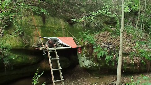 Learn About Solo Overnight Camping On The Side of a Cliff