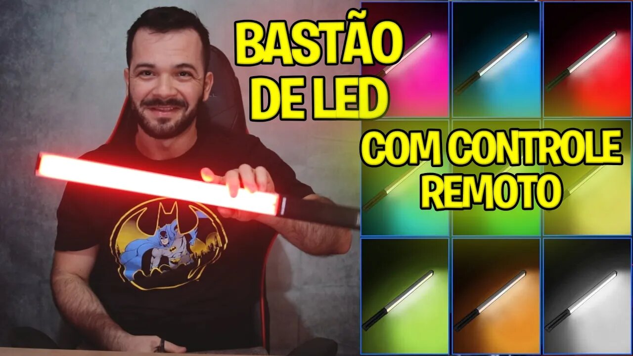 📸BASTÃO DE LED COM CONTROLE REMOTO - SE SINTA UM "JEDI"😂