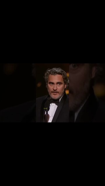 Joaquim Phoenix em discurso feito na premiação do Oscar 🏆DUB (Inteligência Artificial) #ias #shorts