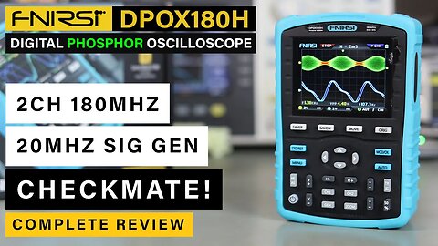 [BRAND NEW 2023] FNIRSI DPOX180H 180Mhz Osciloscope⭐ 2-Channels + 20Mhz Function Generator