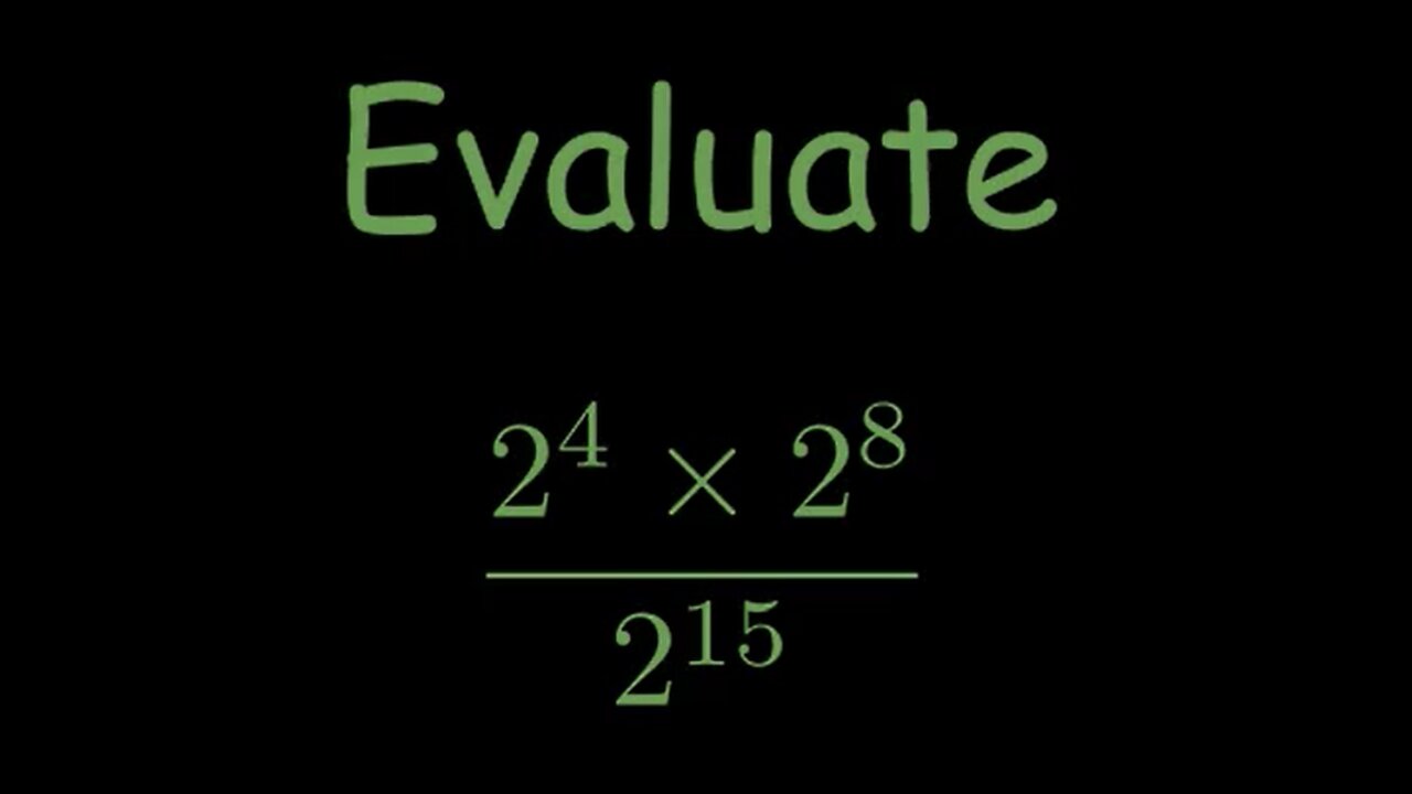 EXPONENTS