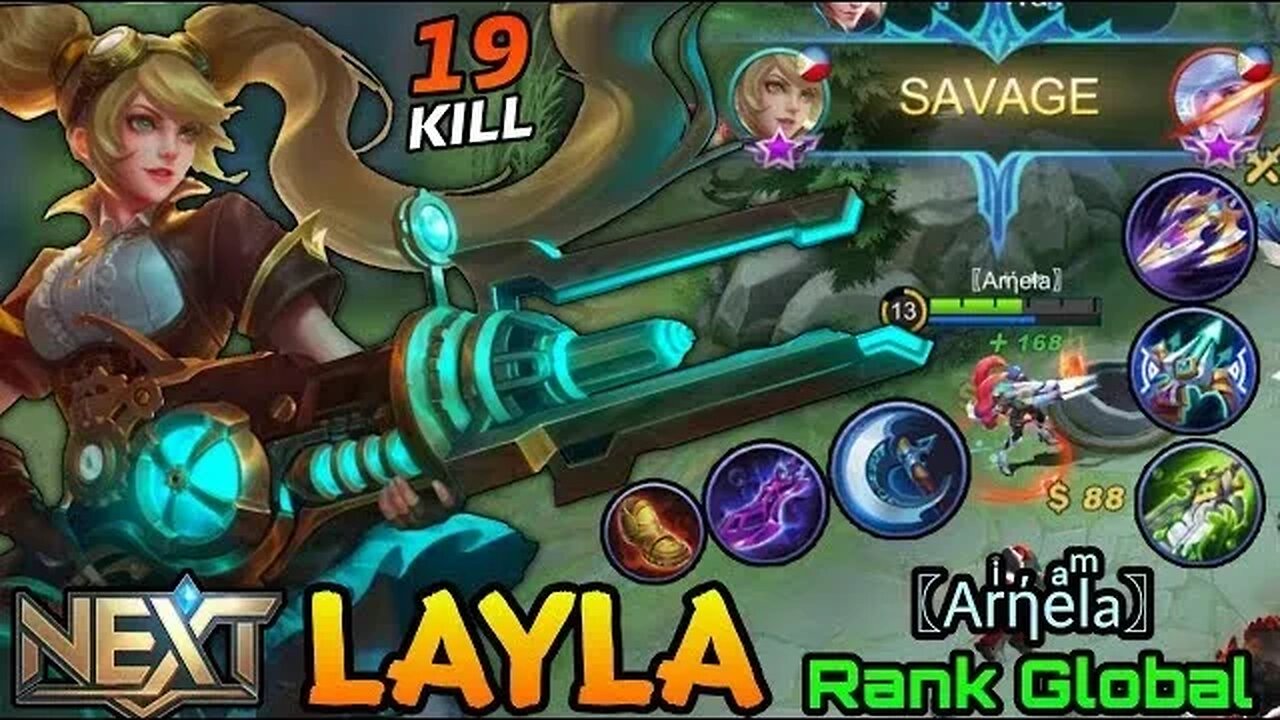 Layla in trouble |Build Top 1 Global Layla ~ MLBB