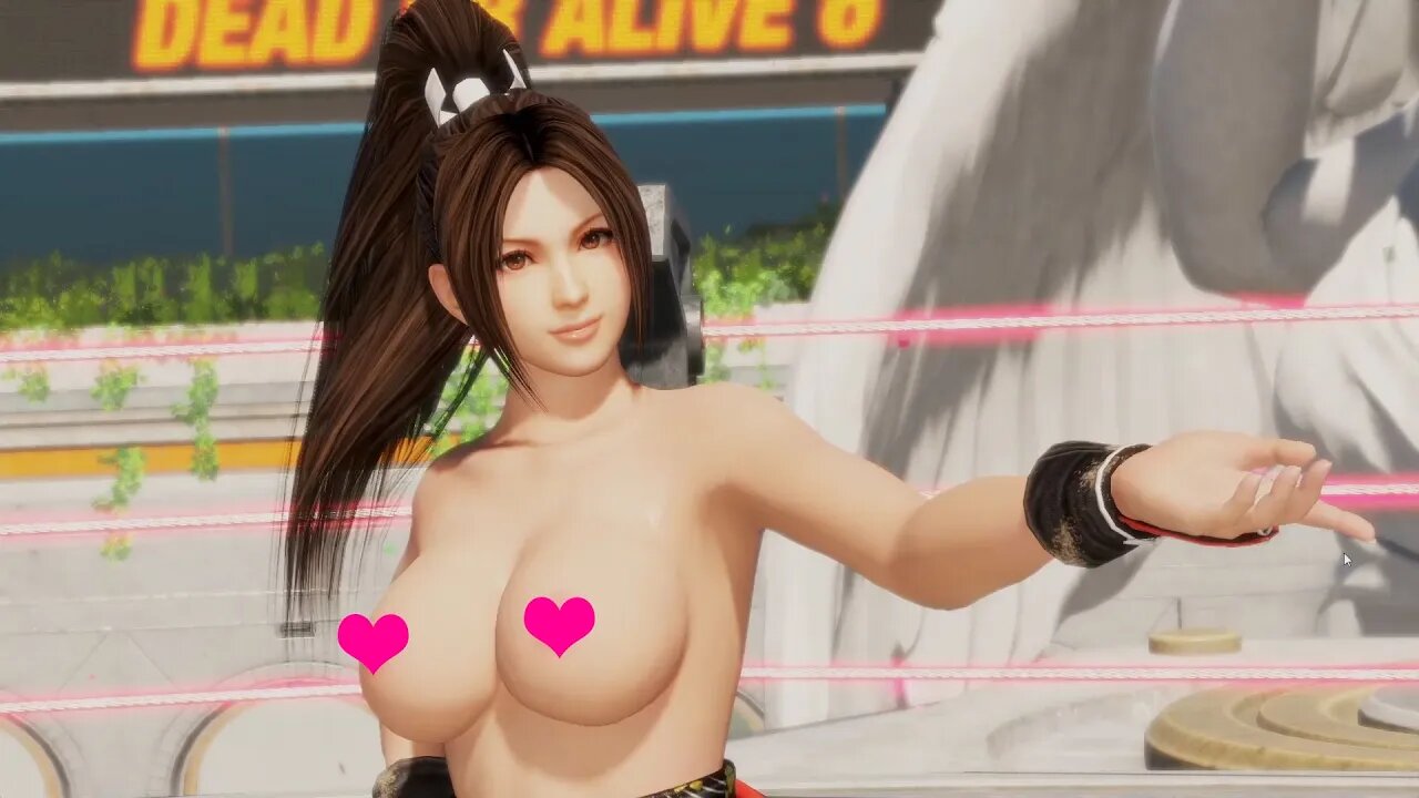 死或生6 Dead Or Alive 6 Nude mod - 不知火舞 しらぬい まいMai Shiranui格斗游戏性感裸体皮肤mod [R18+]