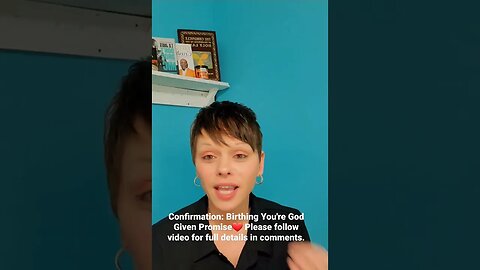 Confirmation: Birthing You're God Given Promise, Please follow video in comments for full details ❤️