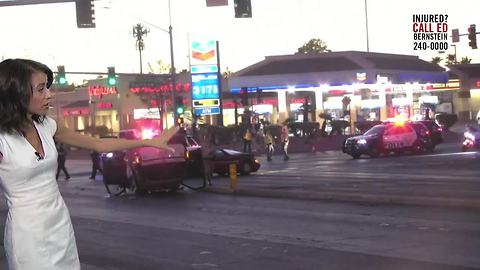 Las Vegas police involved in crash