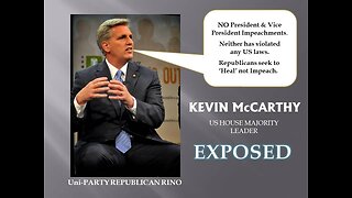 Kevin McCarthy | Uniparty Rino | Campaigning Against a #REDWAVE