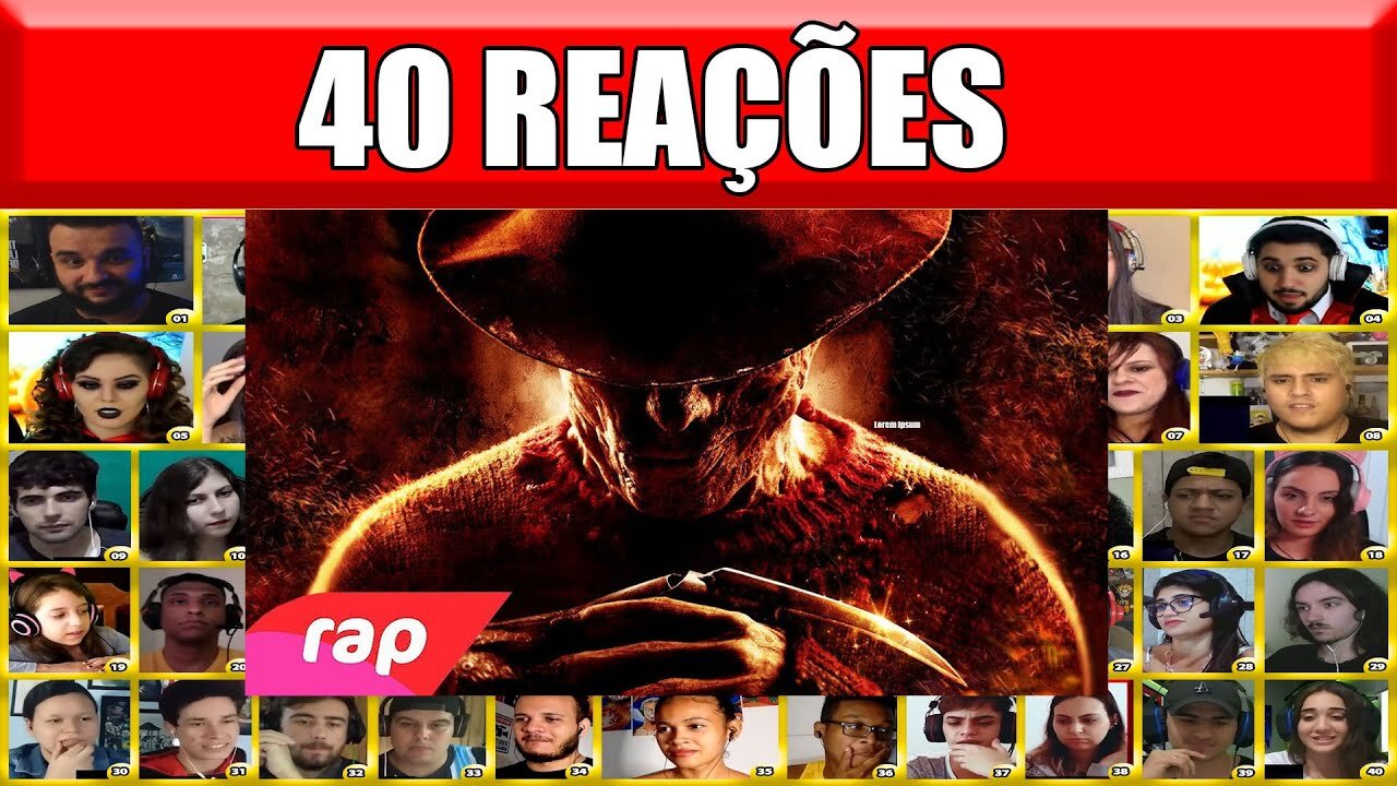 MULT REACT Rap do Freddy Krueger (Hora do Pesadelo) - O SENHOR DOS PESADELOS NERD HITS