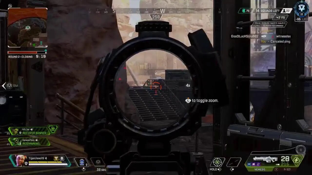 Just a little Diamond Ranked Apex Legends. Lets get to Masters.