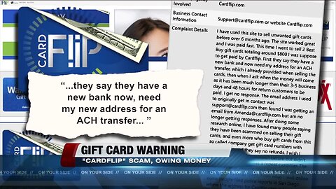 Warning: Watch out for bad gift cards!