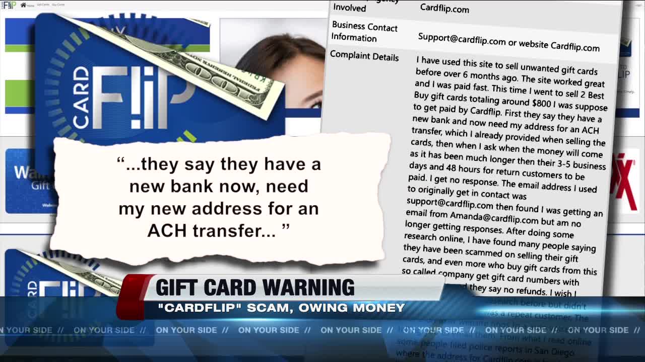 Warning: Watch out for bad gift cards!