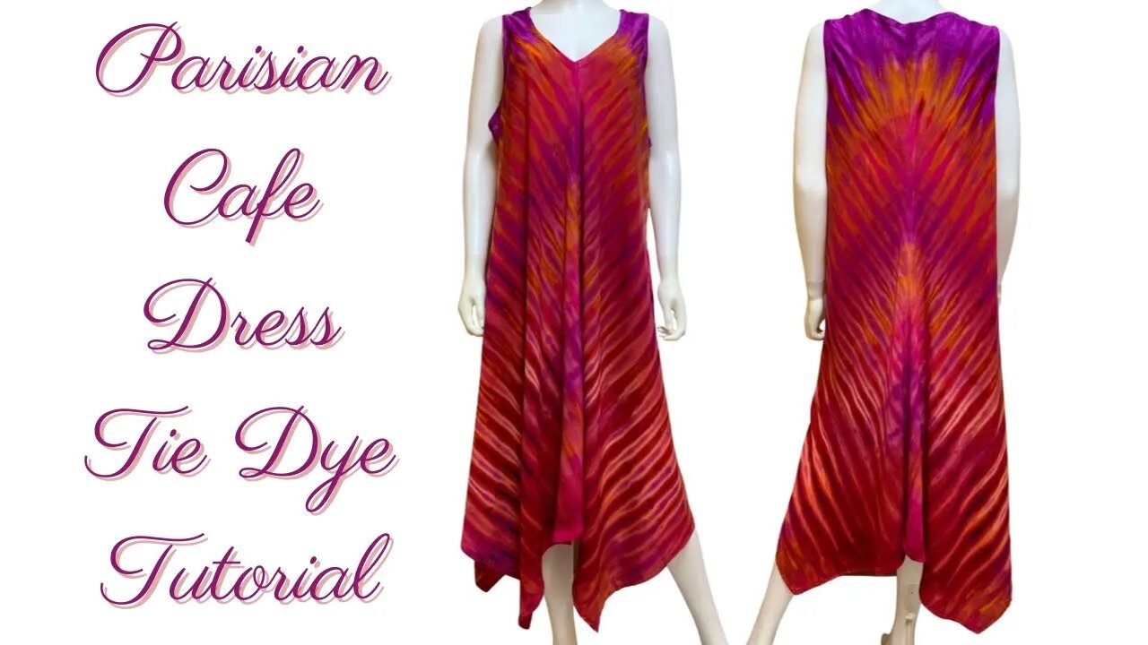 Tie-Dye Designs: Parisian Cafe Dress Incline Ice Dye