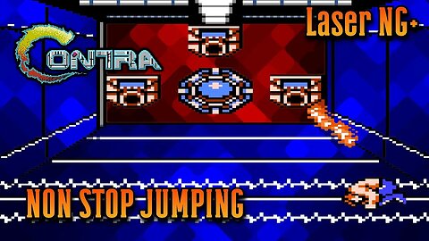 Contra gameplay but I can't stop jumping with a laser on NG+ #2