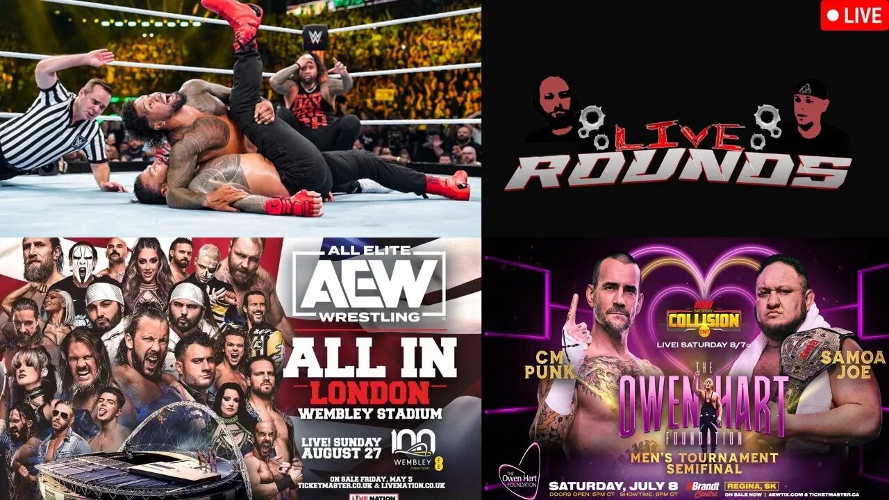 Live Rounds 91 - Roman Reigns has been pinned! All IN Huge ticket sales, CM Punk vs Samoa Joe