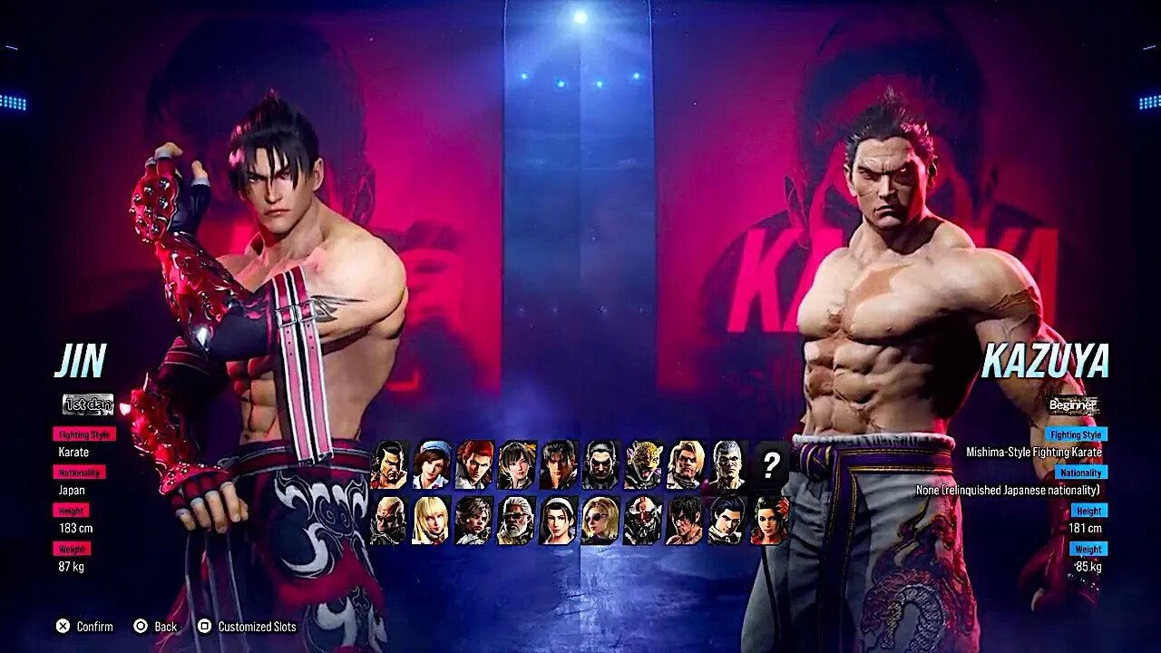 TEKKEN 8 CBT | Jin & Kazuya Character Select Outfit Presets - First Look!