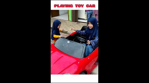 playing toy car with Squidgame