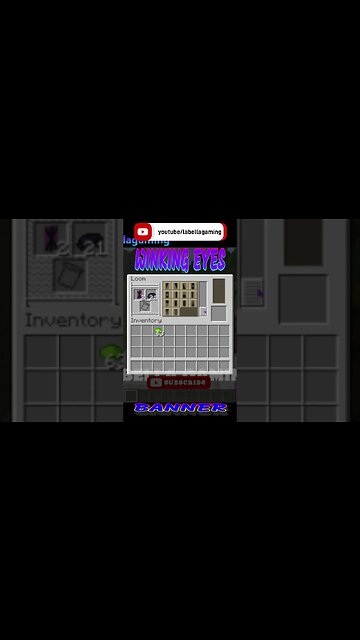 Winking Enderman Eyes Banner | Minecraft