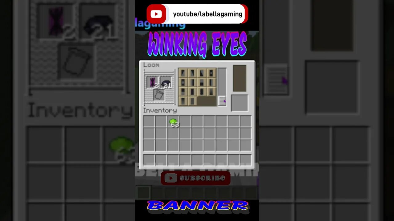 Winking Enderman Eyes Banner | Minecraft