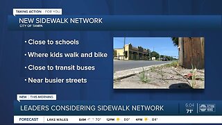 Tampa city leaders working toward city-wide sidewalk plan that could help kids walking to school