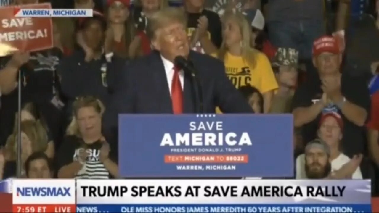 Trump calls americans to stand up to the far left dictatorship of Biden