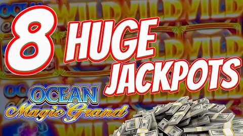 8 Jackpots Playing Ocean Magic! 🐬 Epic Session on $100 Max High Limit Slots