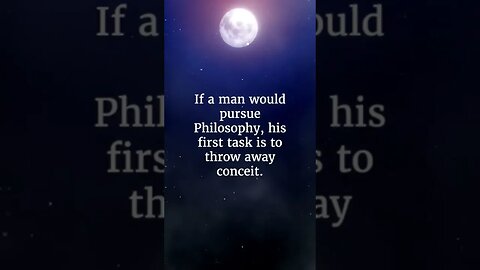 “If a man would pursue #philosophy …” The Golden Sayings #quotes of Epictetus #stoic #shorts