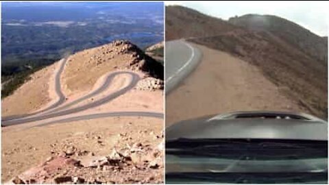 Perde il controllo dell'auto sul versante di una montagna