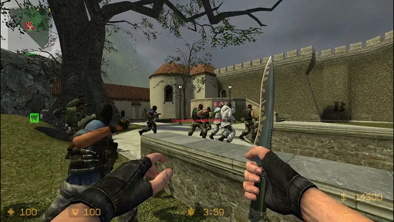 Counter Strike Source Piranesi Bots #47 Only Knives