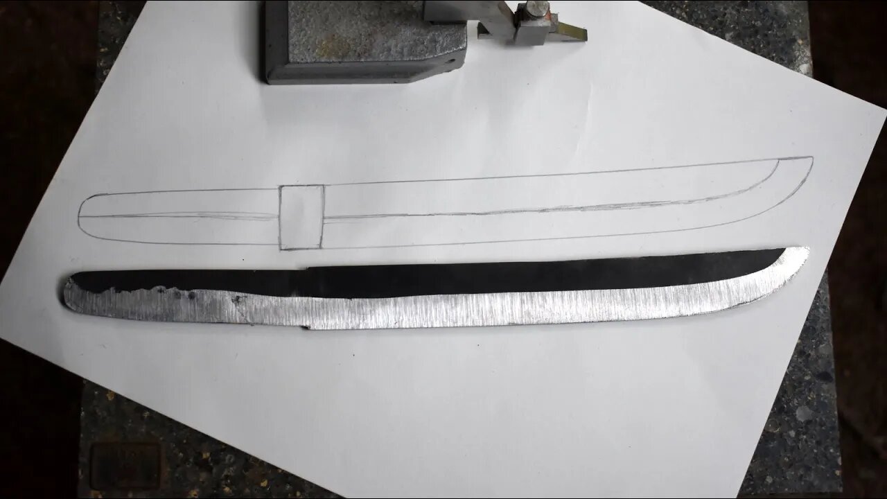 Forging a San-Mai Tanto Part 1