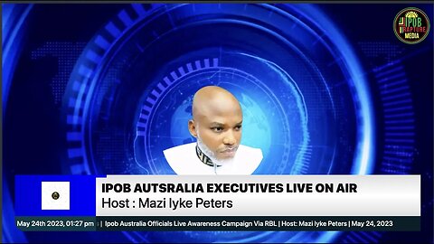 Ipob Australia Officials Live Awareness Campaign Via RBL | Host: Mazi Iyke Peters | May 24, 2023